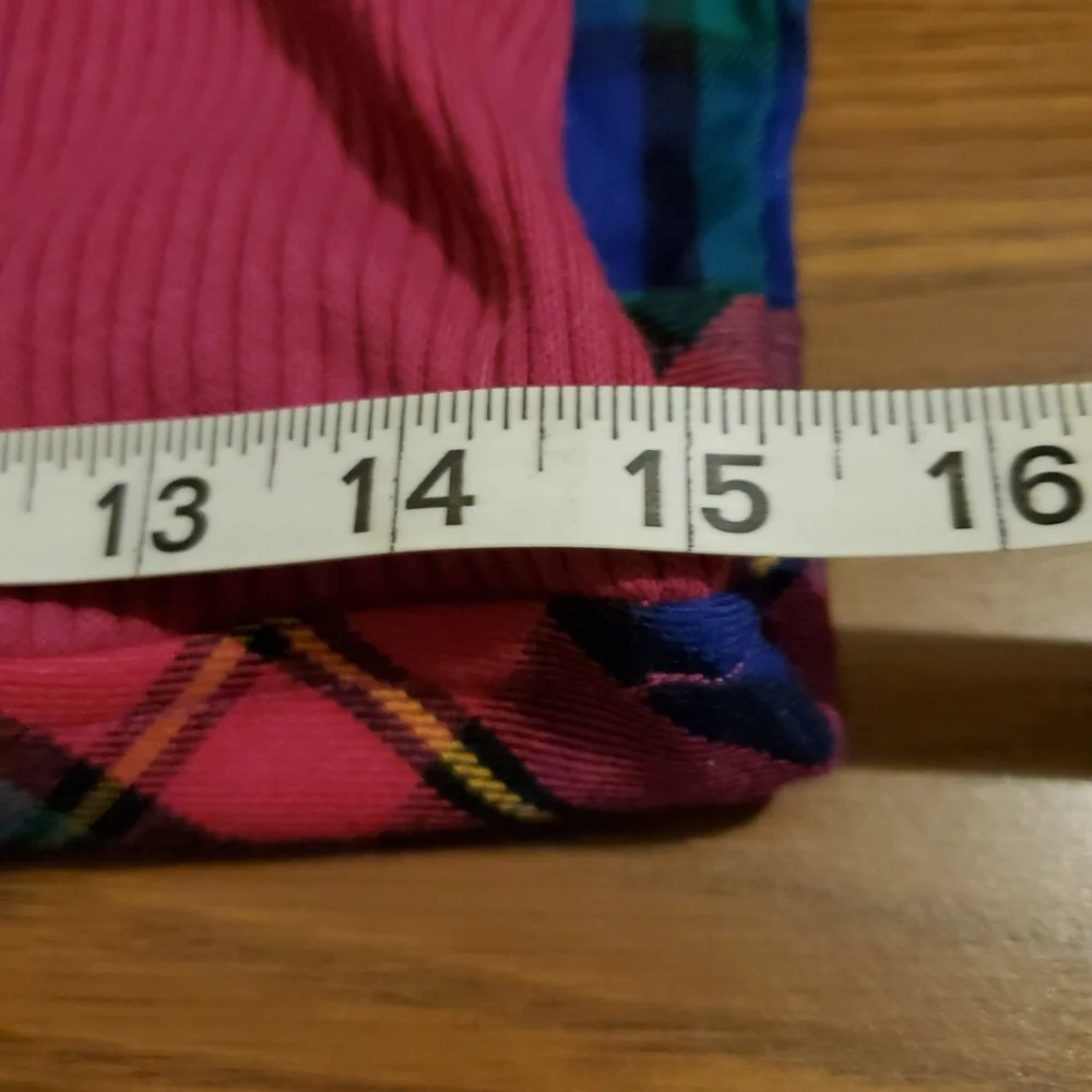 Sweet Heart Rose Dress A-line Plaid Pleated Skirt Preppy School Girl 90s Size 16